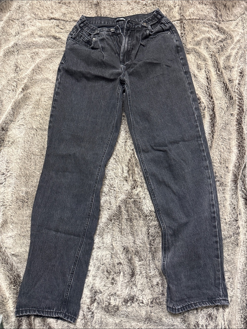 Fashion Nova Black High-Waisted Baggy Jeans